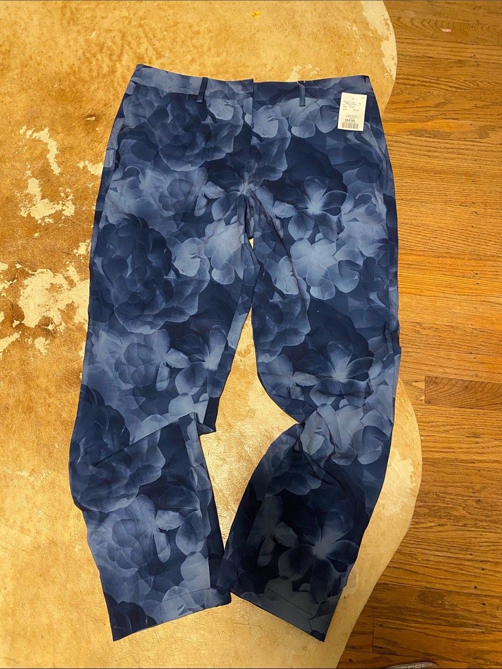 Puma Navy Blue Floral Print Chinos